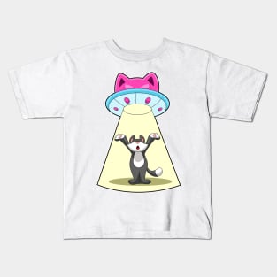 Cat Spaceship Kids T-Shirt